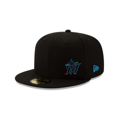 Sapca New Era Miami Marlins MLB Flawless 59FIFTY Fitted - Negrii